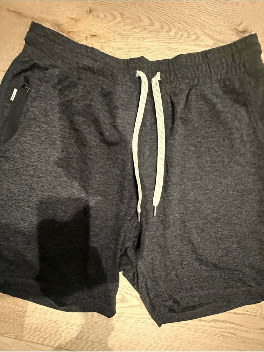 Vuori Dark Gray Athletic Drawstring Shorts